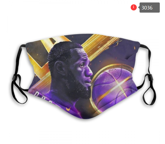 NBA Los Angeles Lakers #29 Dust mask with filter->nba dust mask->Sports Accessory